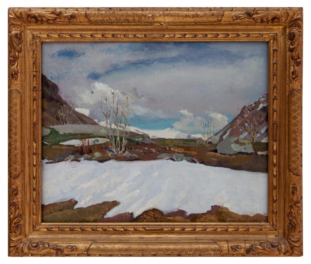 Dipinti XIX e XX secolo - Paesaggi innevati