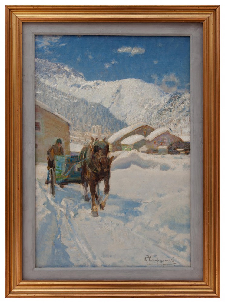 Dipinti XIX e XX secolo - Paesaggi innevati