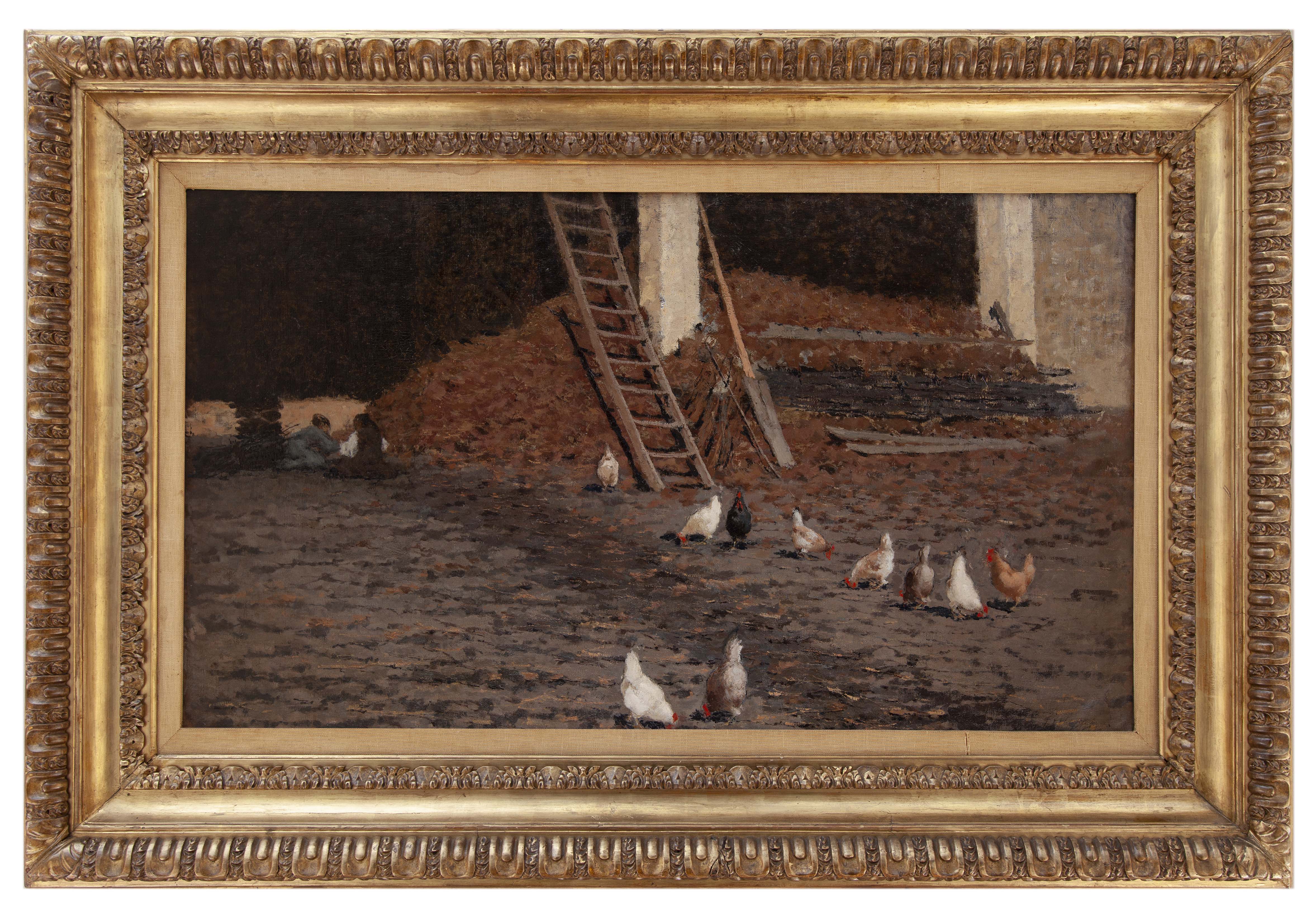 francesco filippini: Galline sull'aia