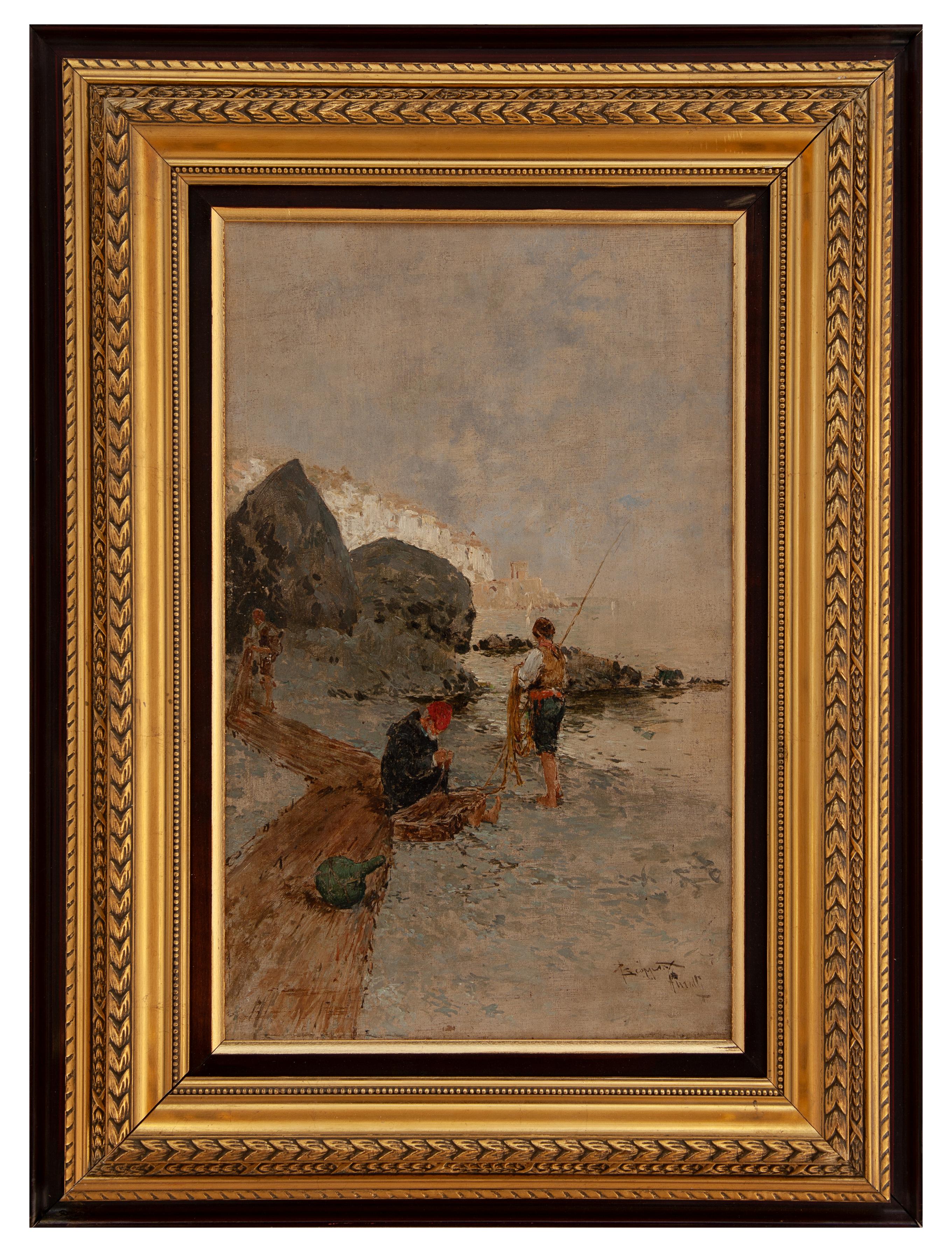 pietro scoppetta: Pescatori ad Amalfi