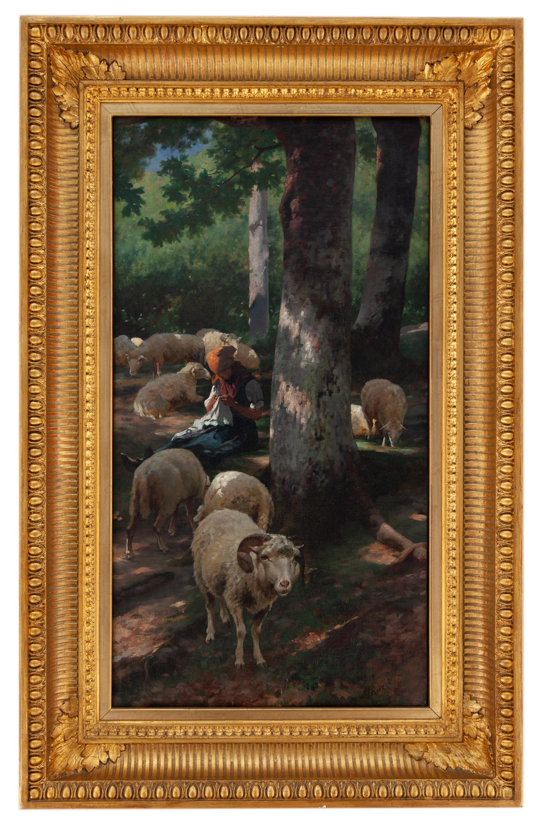 stefano bruzzi: Il gregge nel bosco