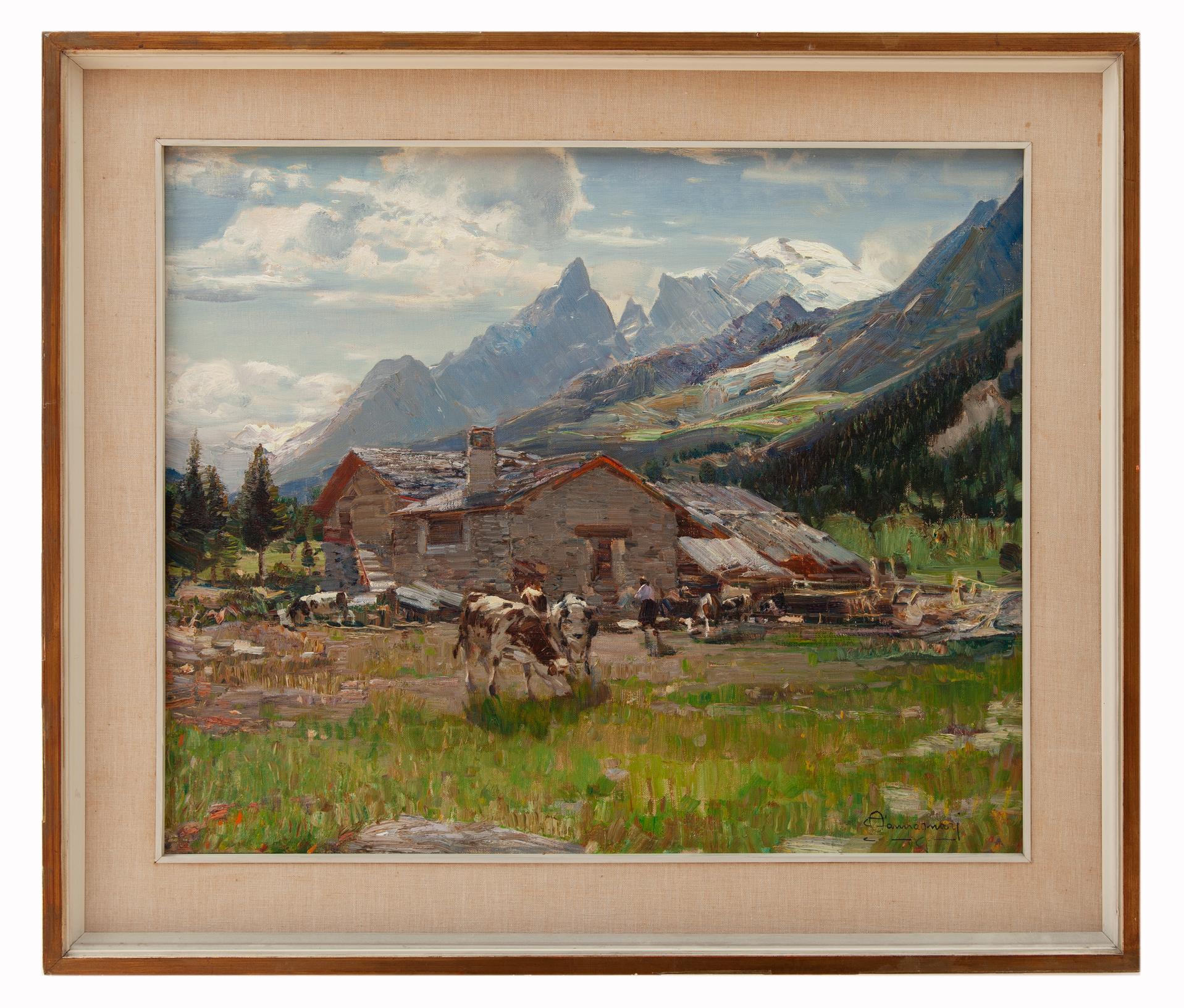 ottorino campagnari: Controluce in Val Ferret, Courmayeur