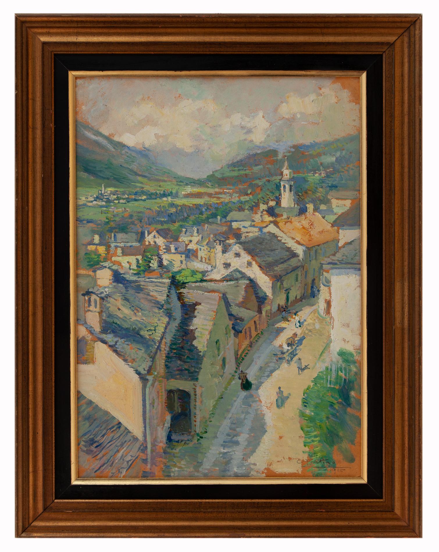 cesare fratino: Mattino a Druogno, Val Vigezzo