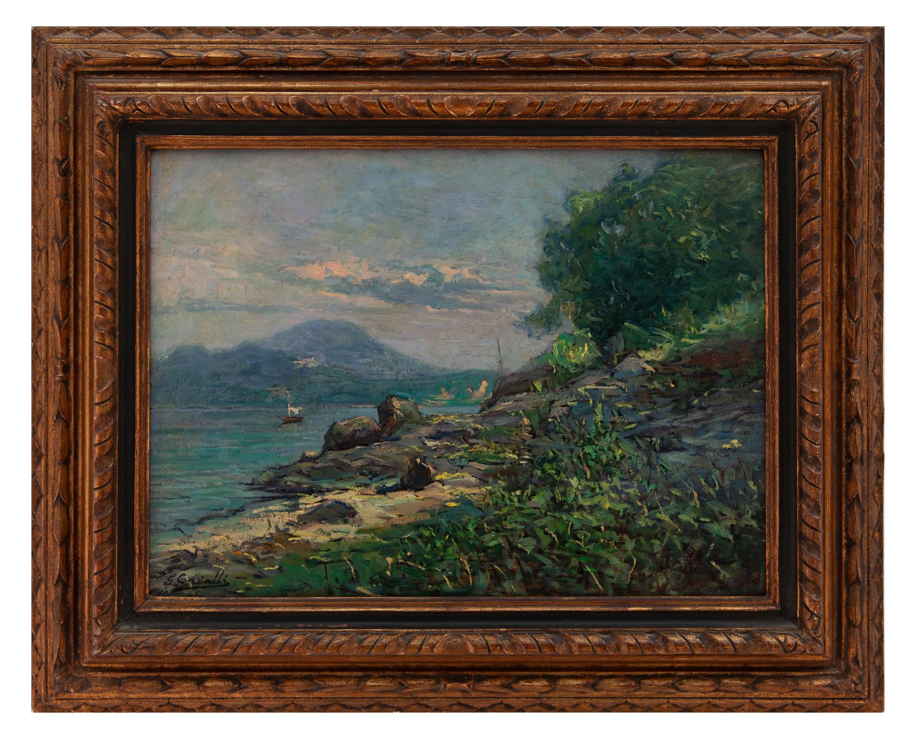 giovanni cavalli: Veduta lacustre