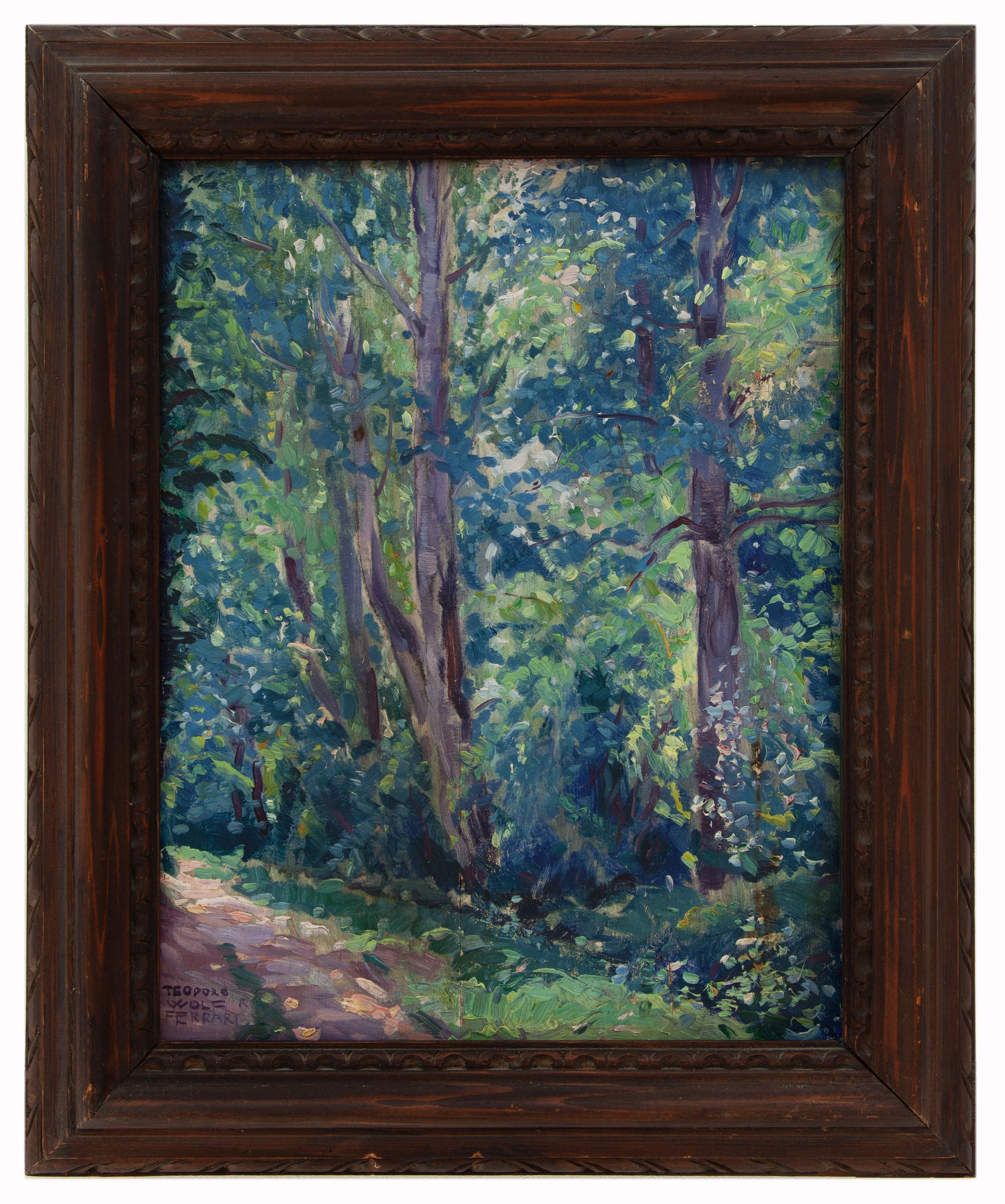 teodoro wolf ferrari: Sottobosco mattino di Luglio 1921