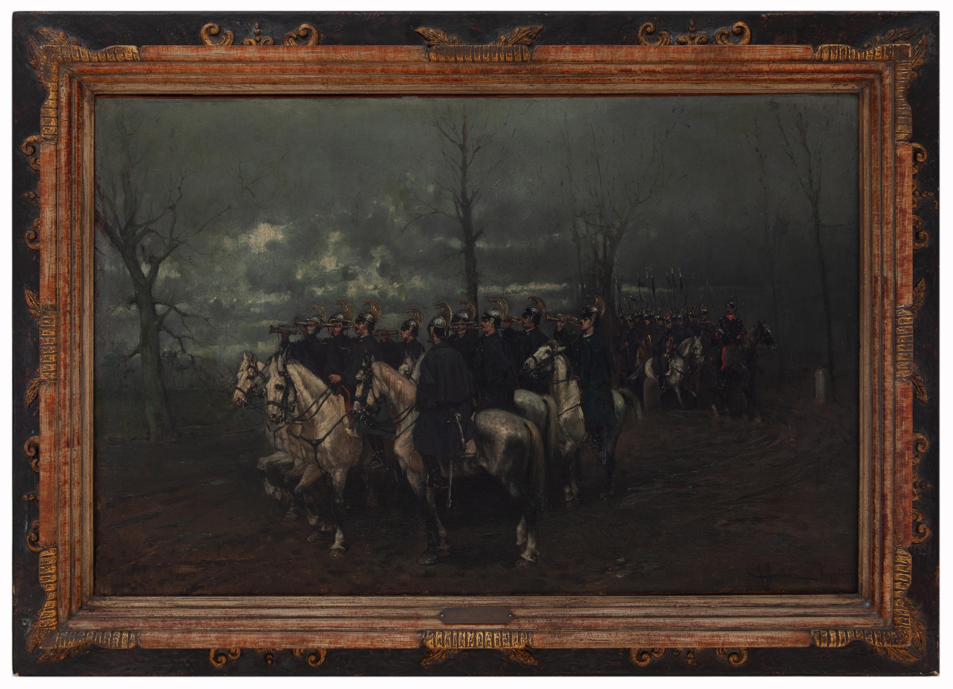 carlo adolfo barone: La partida del regimiento,1887