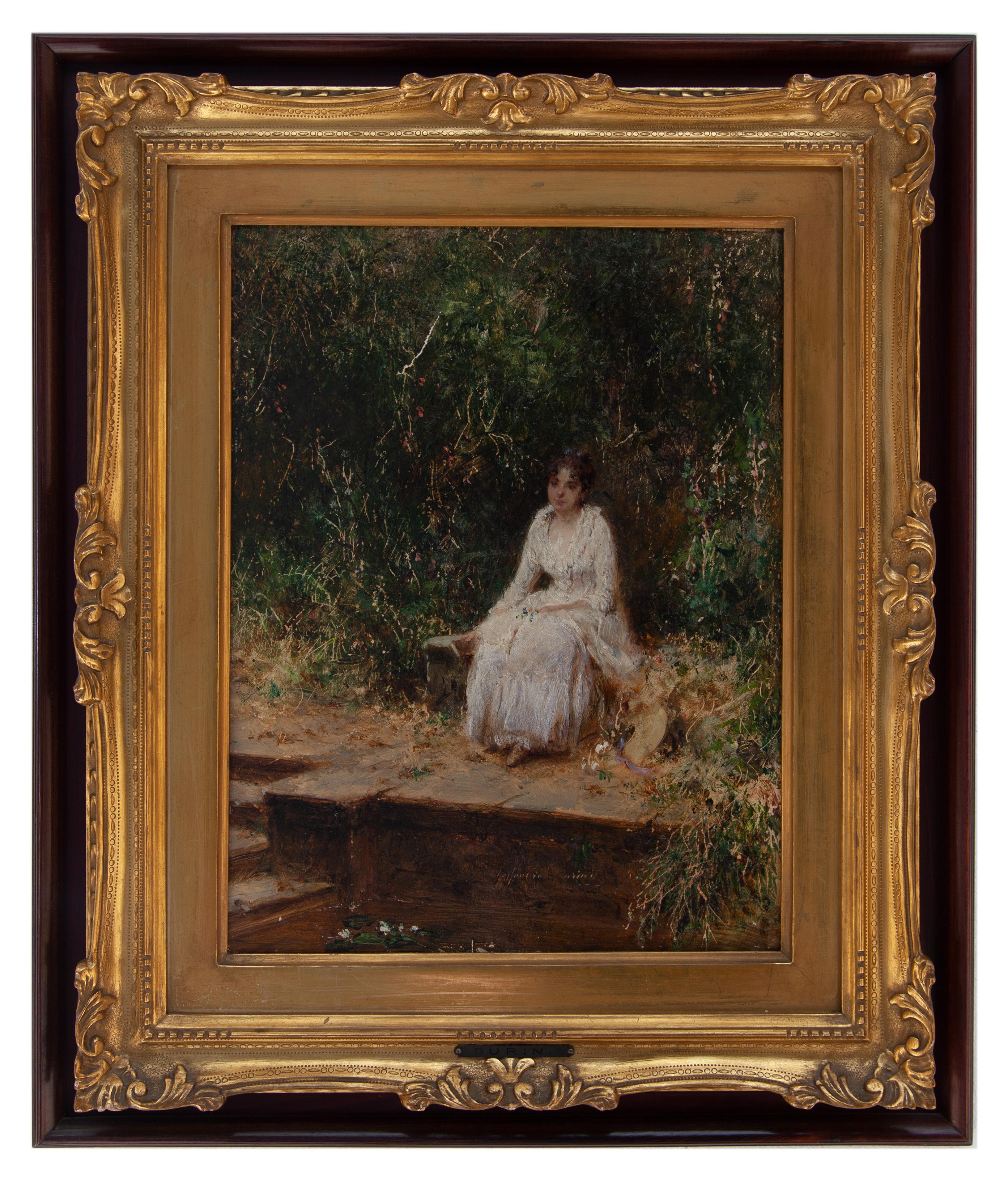 alessandro durini: Ragazza nel bosco