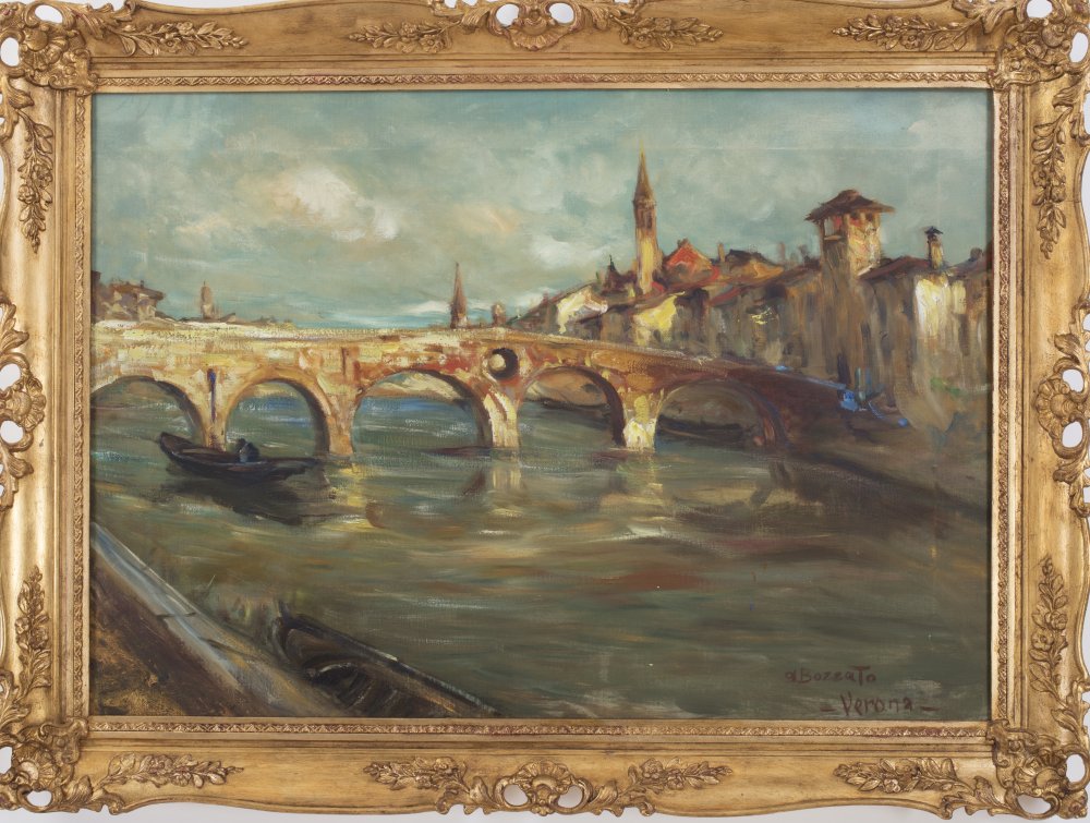 achille attilio bozzato: Ponte Vecchio Verona