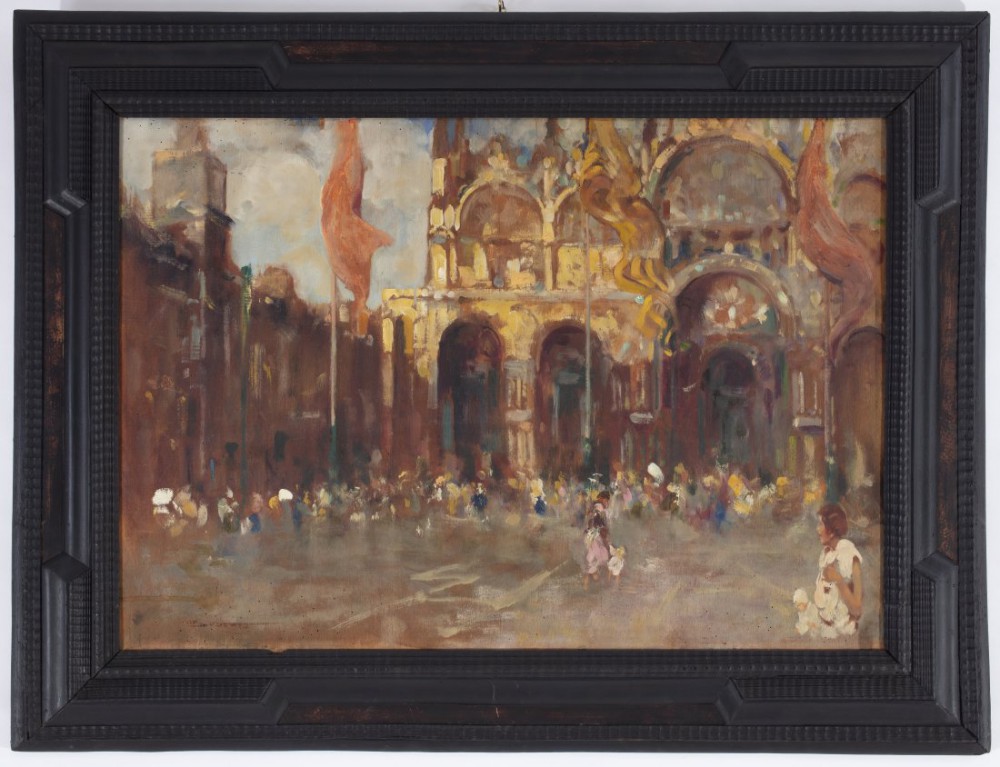 attilio achille bozzato: Piazza San Marco a Venezia