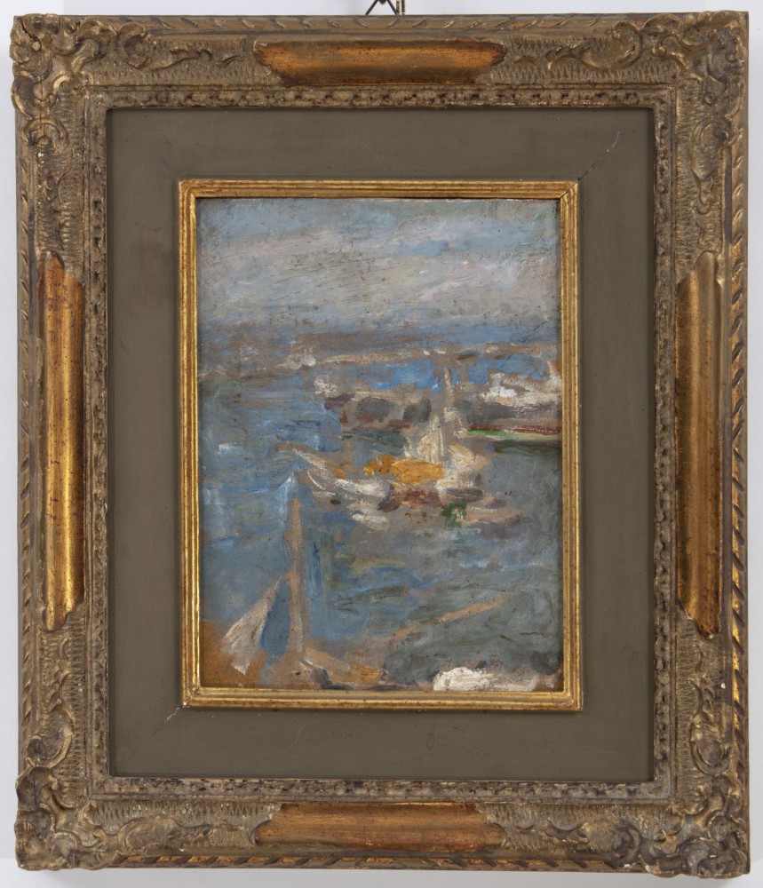 arturo rietti: Navi nel Porto di Trieste