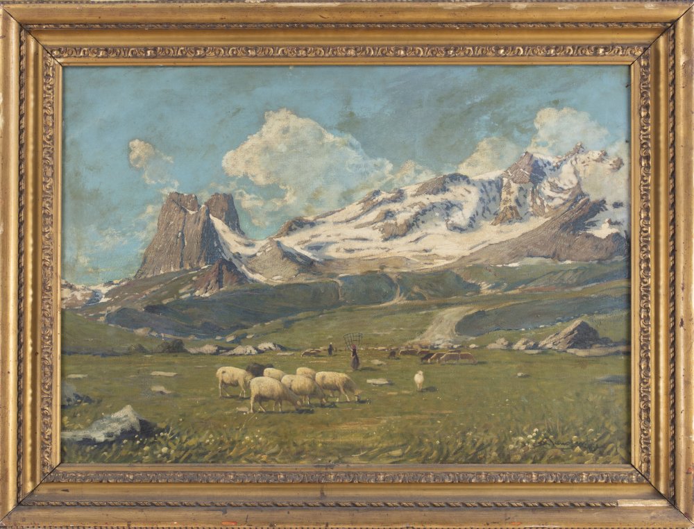 sergio innocenti: Pascolo in  Valle Stretta, Monte Thabor