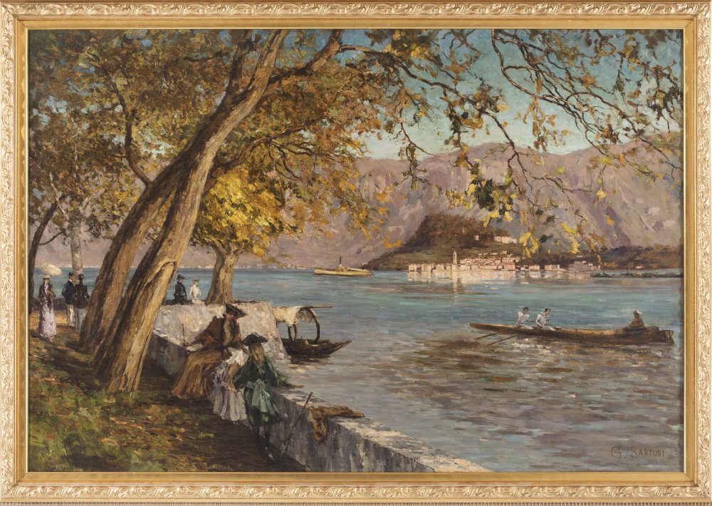 giuseppe sartori: Bellagio visto da Tremezzo, Lago di Como