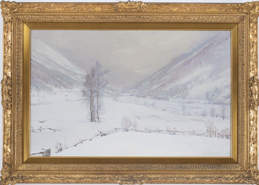 giuseppe sobrile: Nevicata a Forno, alpi Graie